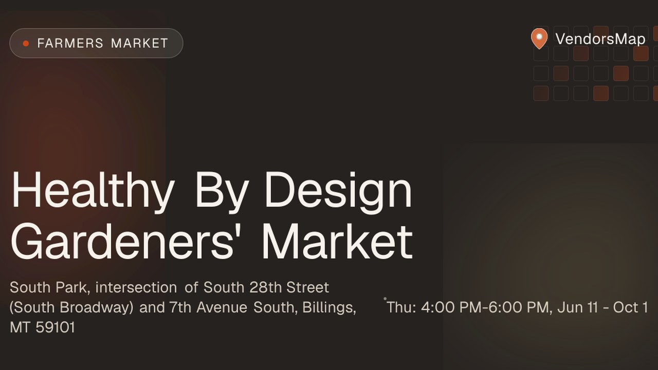 Image for Healthy By Design Gardeners' Market