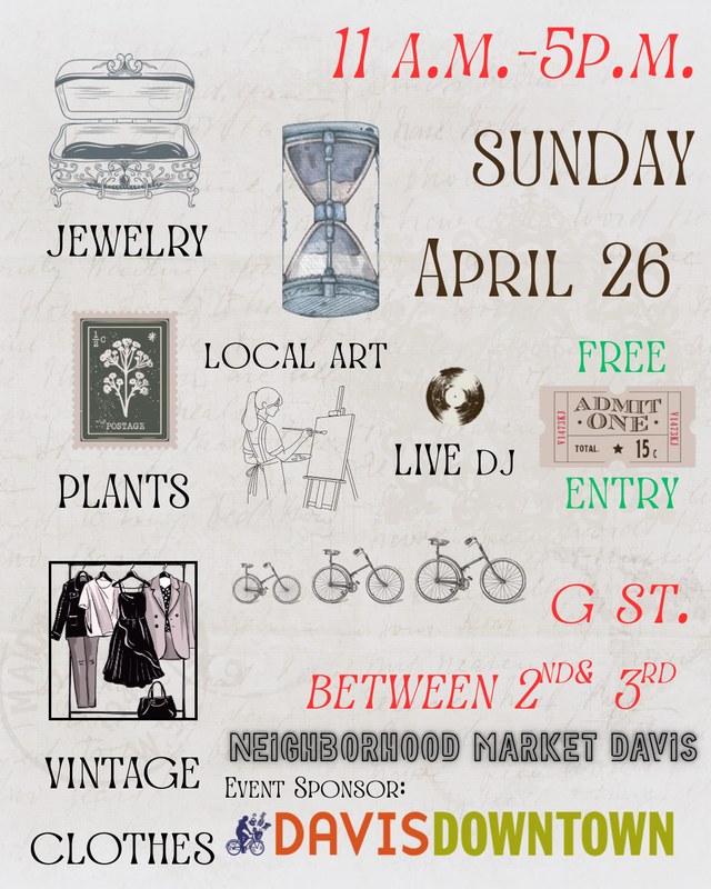 Image for Neighborhood Market – Vintage & Unique Goods in G St. Parking Lot (Free!)