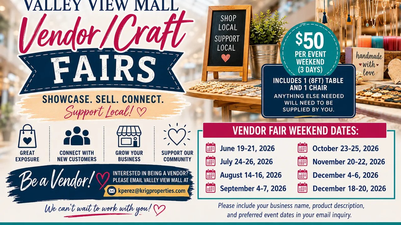 Image for Valley View Mall Vendor & Craft Fair Weekends