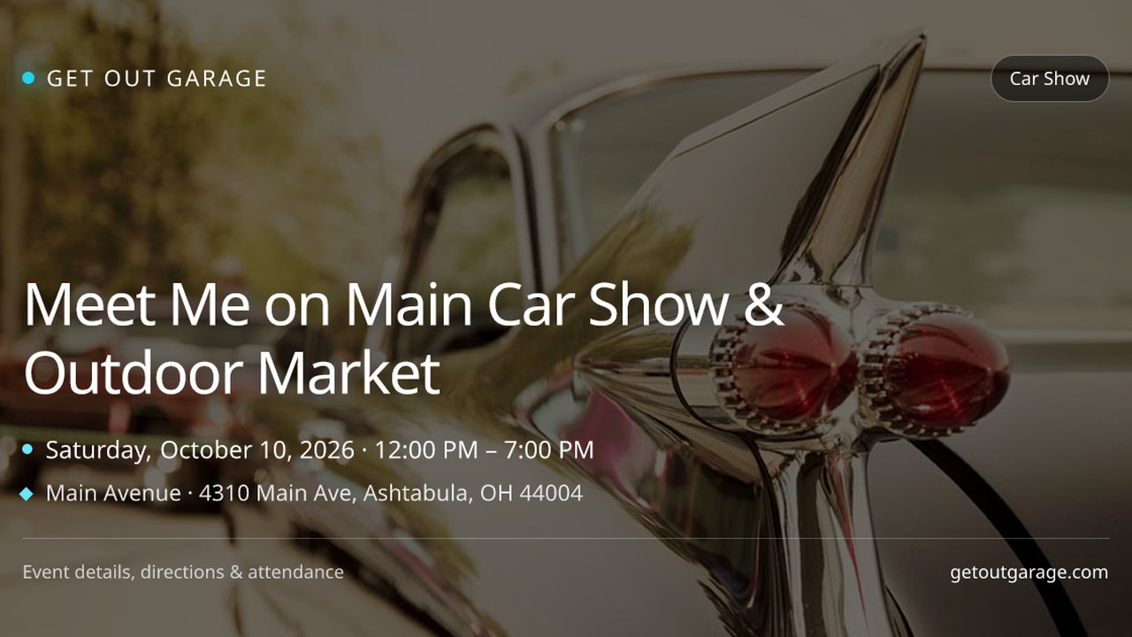 Image for Meet Me on Main Car Show & Outdoor Market