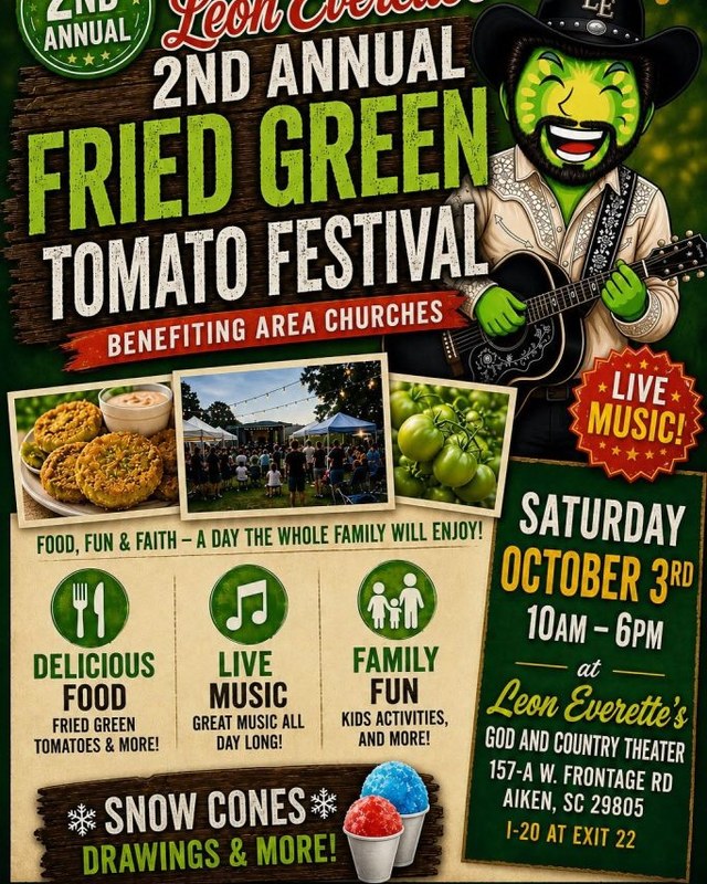 Image for 2nd Annual Leon Everette's Fried Green Tomato Festival