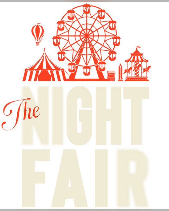 The Night Fair logo with a red ferris wheel and carnival tent over the word NIGHT FAIR.