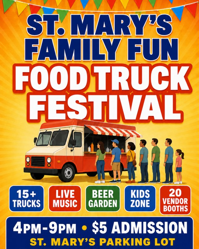 Image for St. Mary's "Family Fun" Food Truck Festival