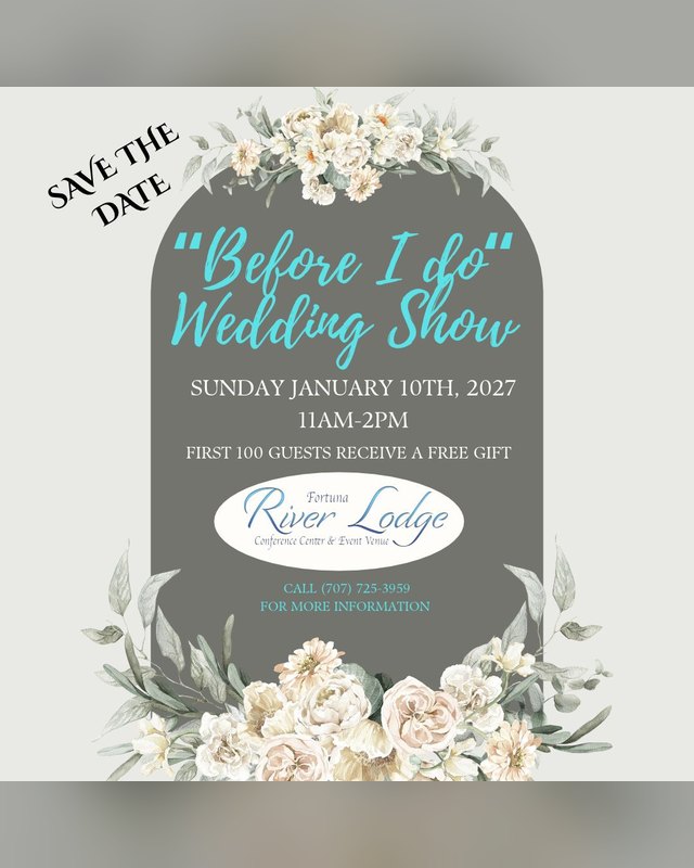 Flyer for the Before I Do Wedding Show, Sunday January 10, 2027, 11am to 2pm