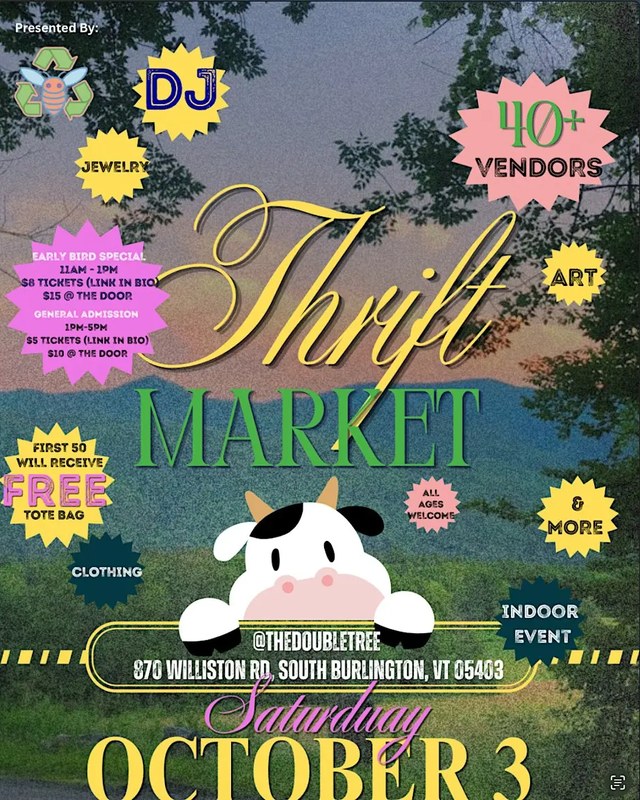 Image for Burlington, Vermont FleaNearMe Thrift Market at the Double Tree