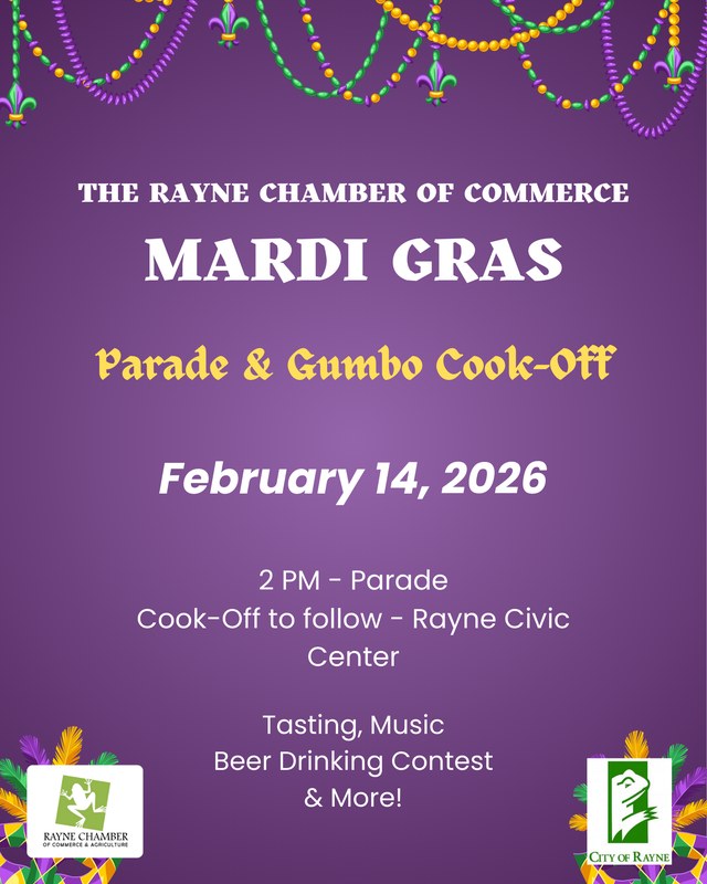 Image for Rayne Mardi Gras Parade and Gumbo Cook-Off
