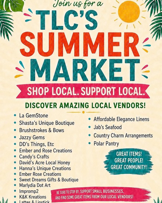 Image for TLC Summer Market in DeRidder