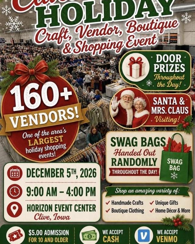 Image for Clive's Holiday Craft, Vendors, Boutiques and More Shopping Event