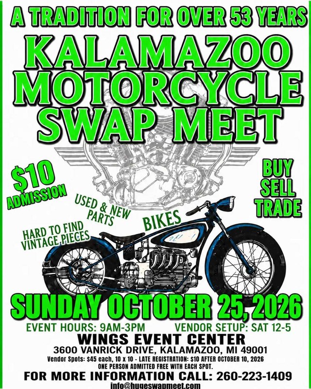 Image for Fall Kalamazoo Motorcycle Swap Meet 2026