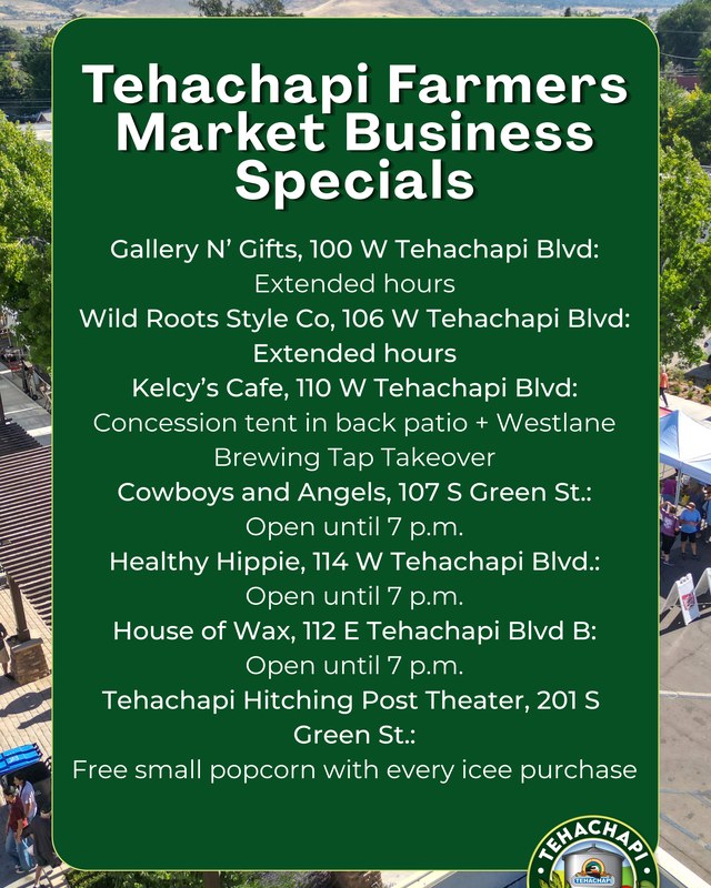 Image for Tehachapi Farmer's Market