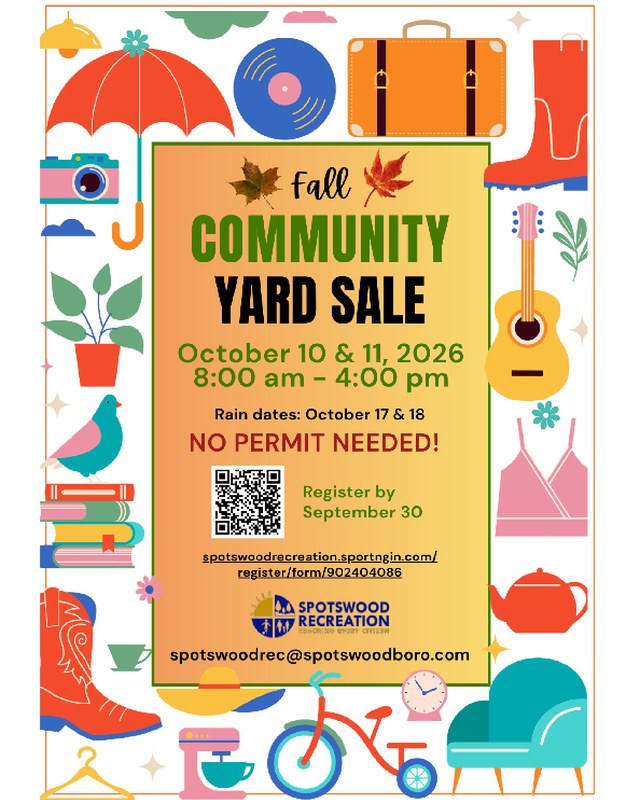 Image for Spotswood Fall Community-Wide Yard Sale 2026