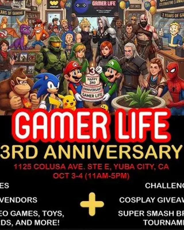 Image for Gamer Life 3 Year Anniversary Event