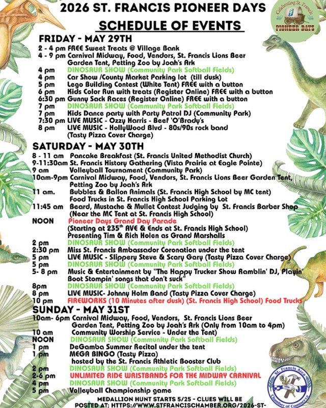 Image for St. Francis Pioneer Days