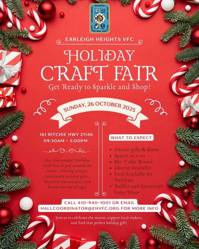Image for Earleigh Heights Volunteer Fire Co. Holiday Craft Fair