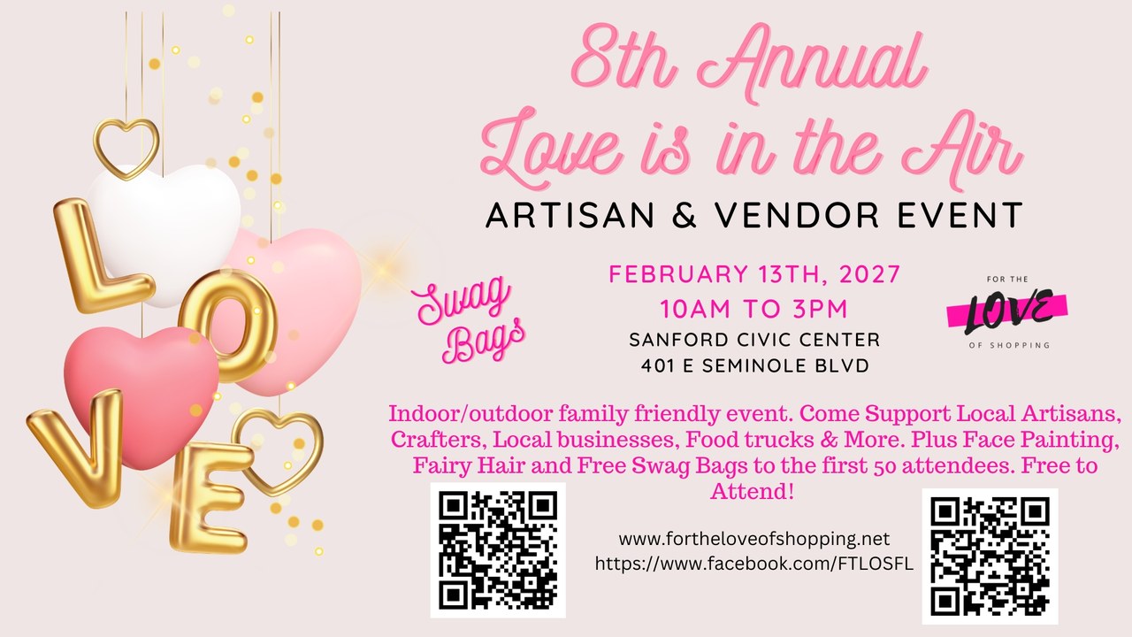 Image for 8th Annual Love is in the Air Artisan Event (2027 Sanford)