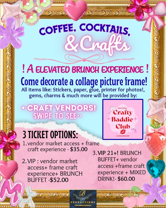Image for COFFEE, COCKTAILS & CRAFTS