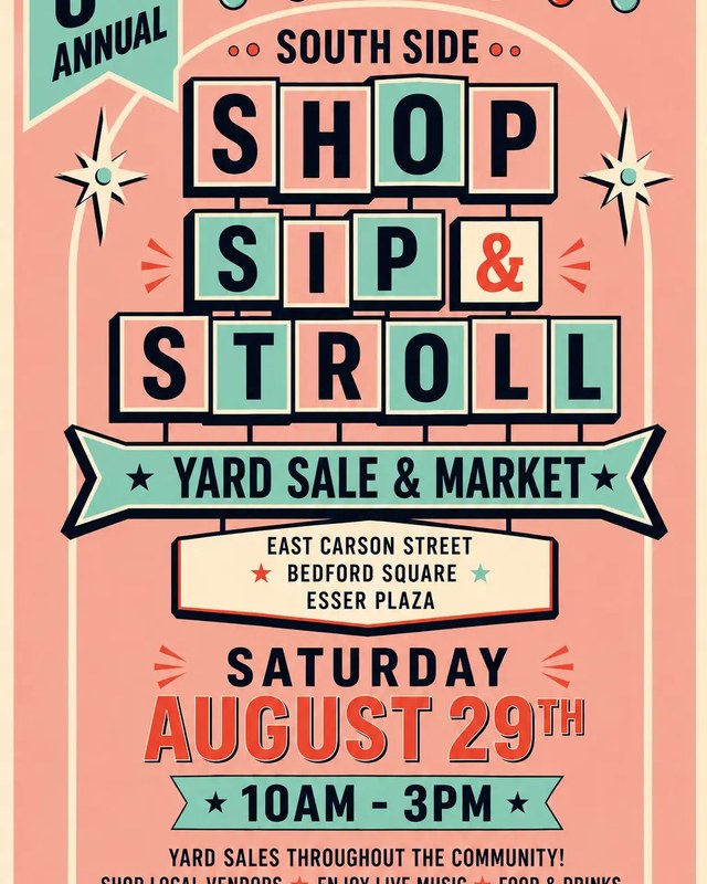 Image for 6th Annual South Side Shop, Sip & Stroll: Yard Sale & Market