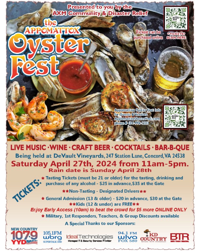Image for Appomattox Oyster & Seafood Festival