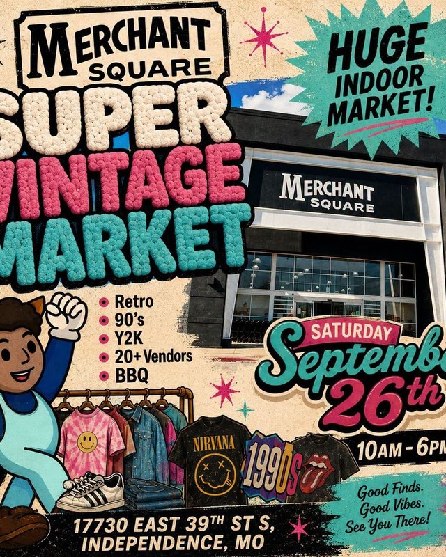 Image for Super Vintage Market - Vintage Clothing - Retro - Y2K - 90's - 20+ Vendors - BBQ