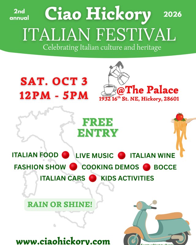 Image for Ciao Hickory Italian Festival 2026