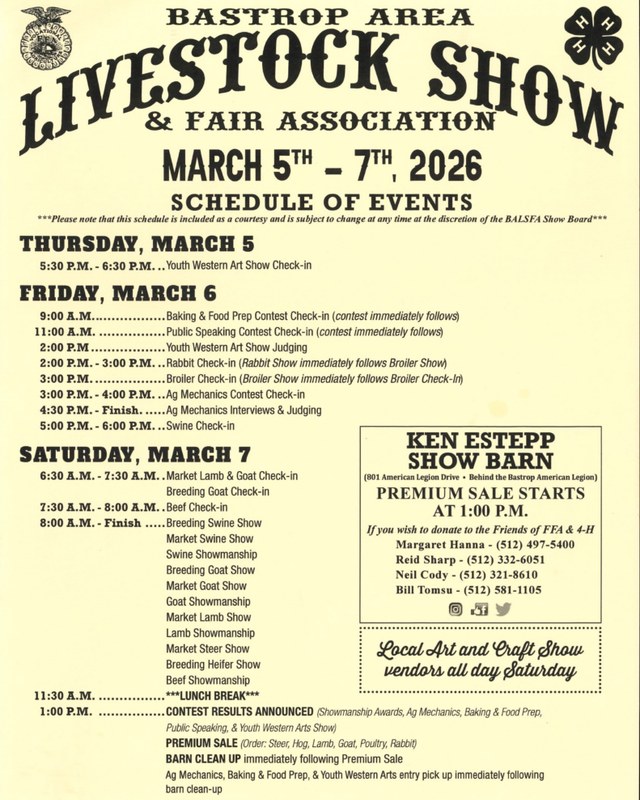 Image for Bastrop Area Livestock Show (BALS)