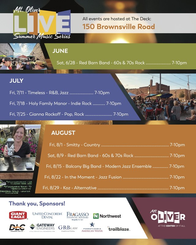 Image for Mt. Oliver Live Summer Music Series