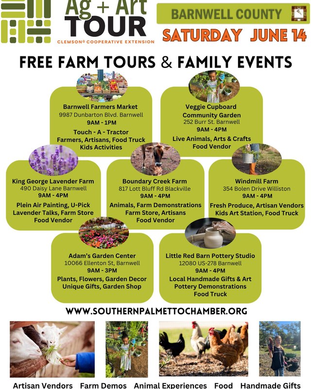Image for SC Ag + Art Tour – Allendale & Barnwell Counties