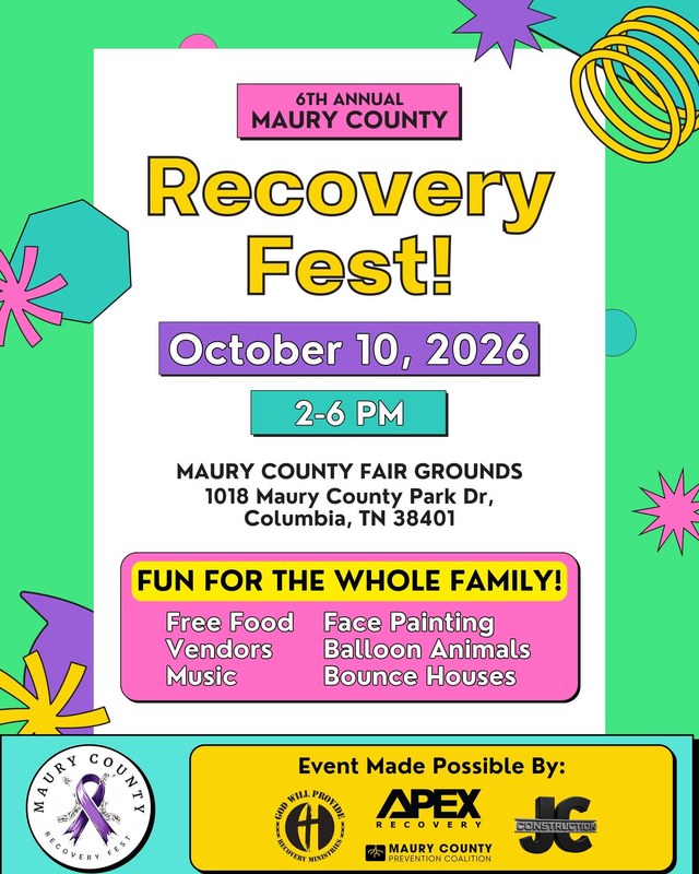 Image for Maury County Recovery Fest 2026