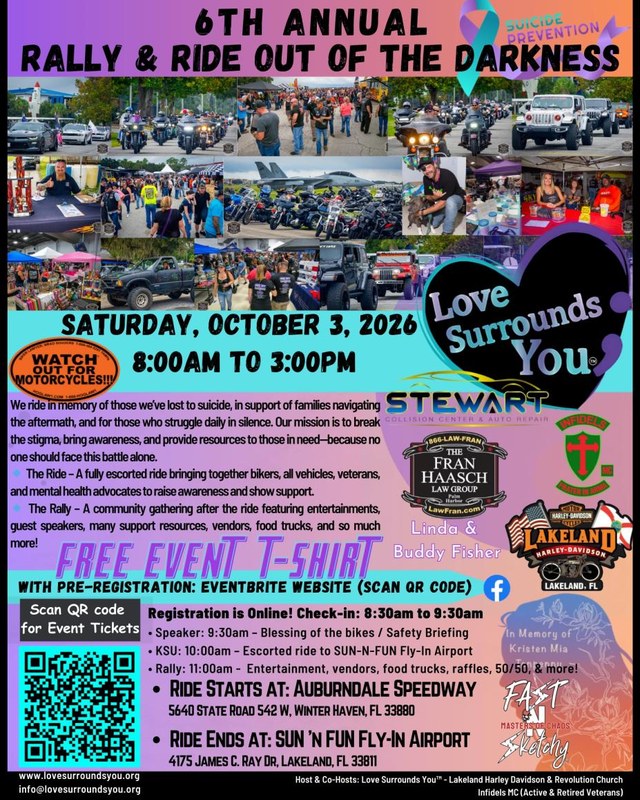 Image for 6th Annual Rally & Ride Out of the Darkness