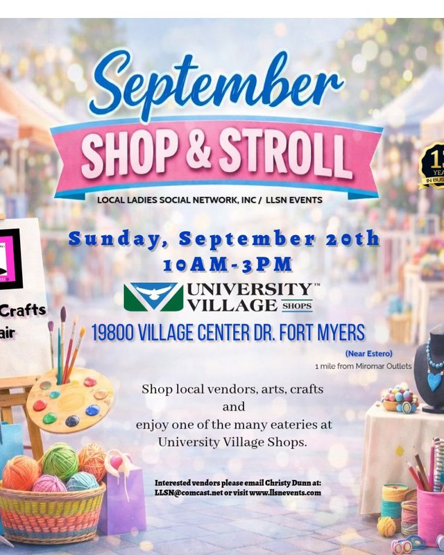 Image for September Shop & Stroll Arts & Crafts Fair