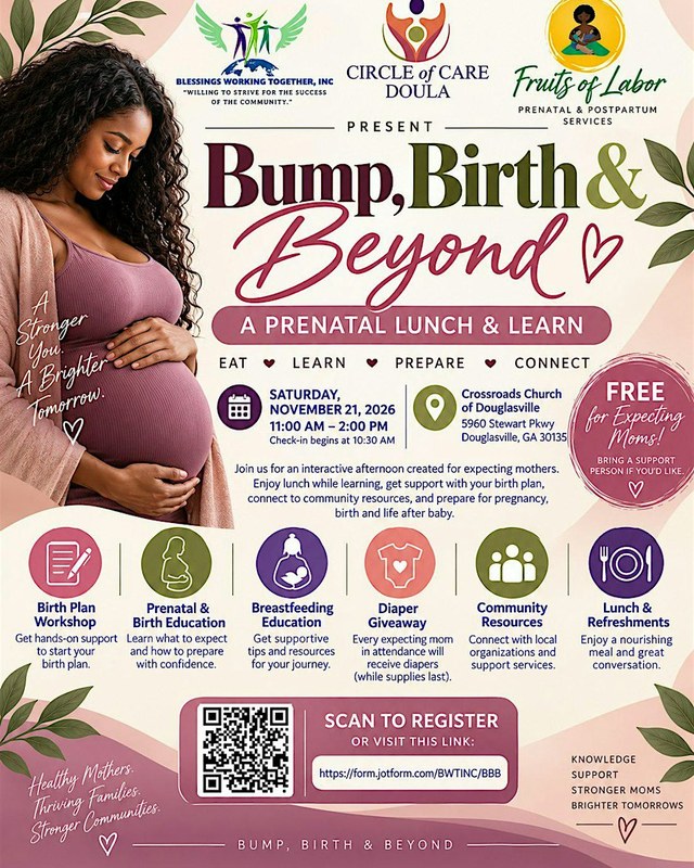 Image for Bump, Birth & Beyond: Vendor Registration A Prenatal Lunch & Learn