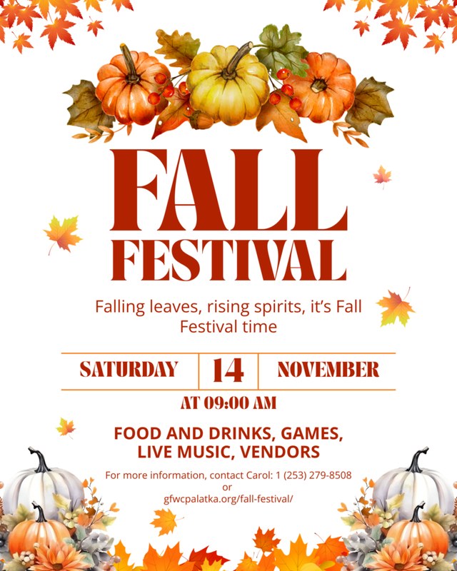 Image for Fall Festival — GFWC Woman's Club of Palatka