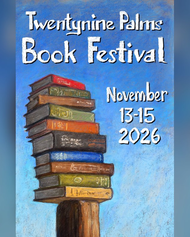 Flyer for Twentynine Palms Book Festival, November 13-15, 2026