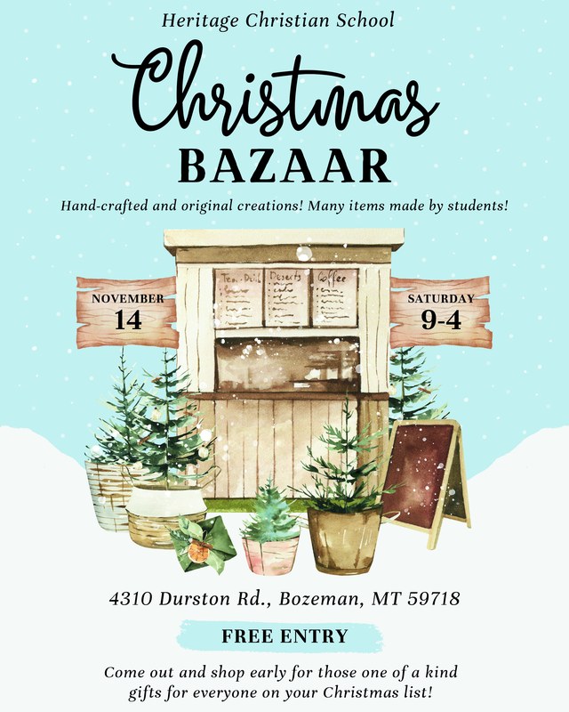 Image for Heritage Christian School Christmas Bazaar