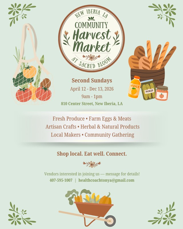 Image for Community Harvest Market at Sacred Bloom
