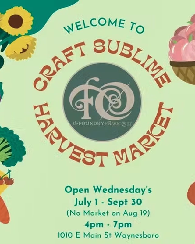 Image for Craft Sublime Harvest Market Wednesdays at The Foundry