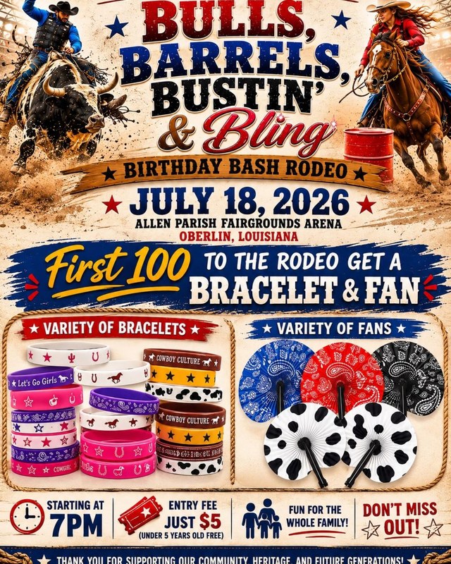 Image for Bulls, Barrels, Bustin' & Bling Birthday Bash Rodeo