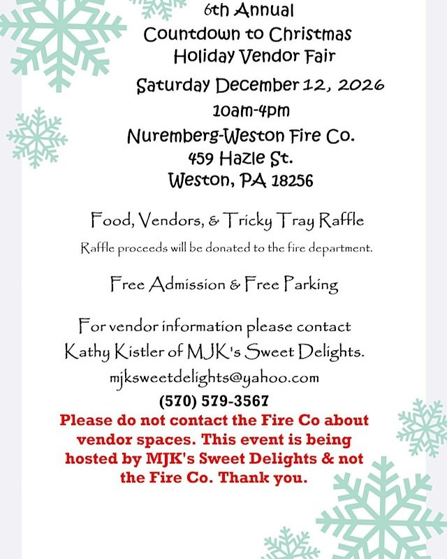 Image for 6th Annual Countdown to Christmas Holiday Vendor Fair