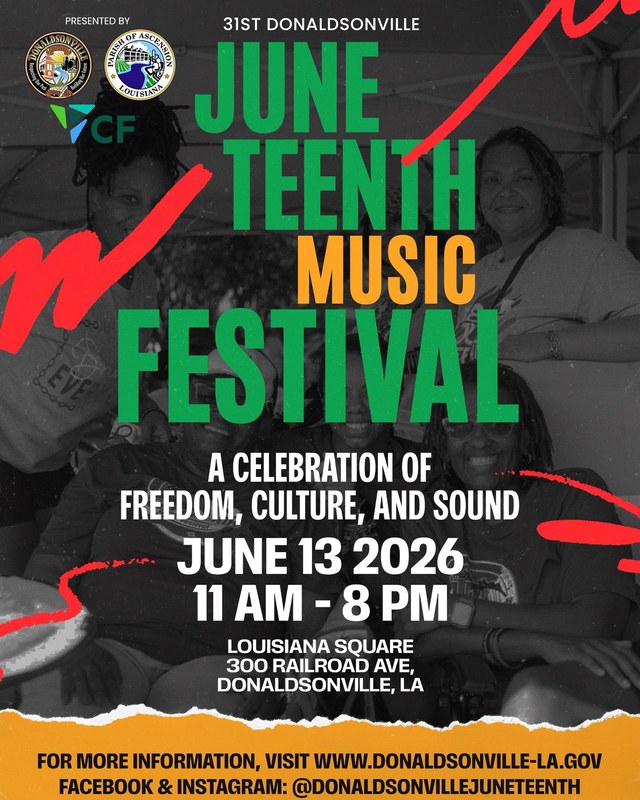 Image for Donaldsonville's 31st Annual Juneteenth Music Festival