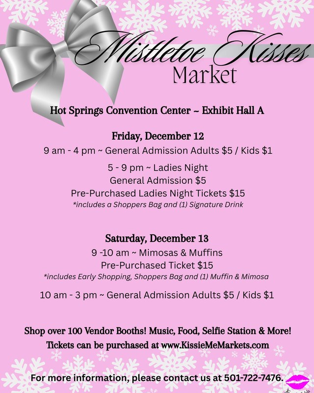 Image for Hot Springs Mistletoe Kisses Market