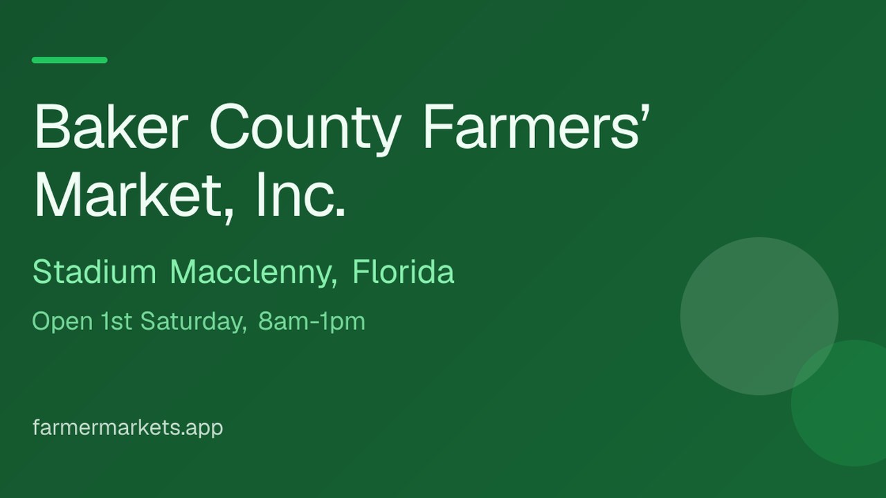 Image for Baker County Farmer's Market