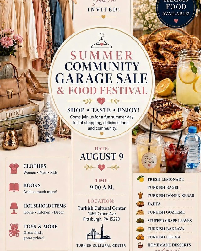 Image for Summer Community Garage Sale & Turkish Food Festival