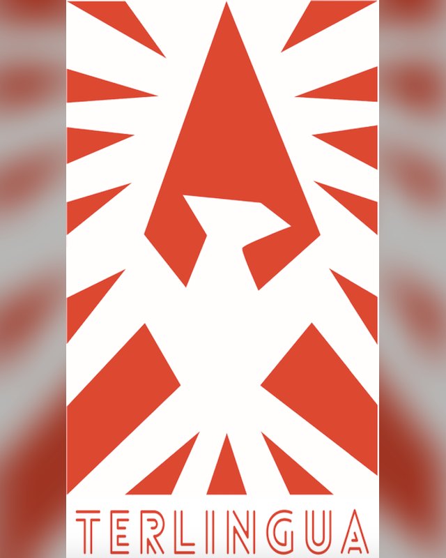 Terlingua logo: a red starburst with an arrow shape above the word TERLINGUA.