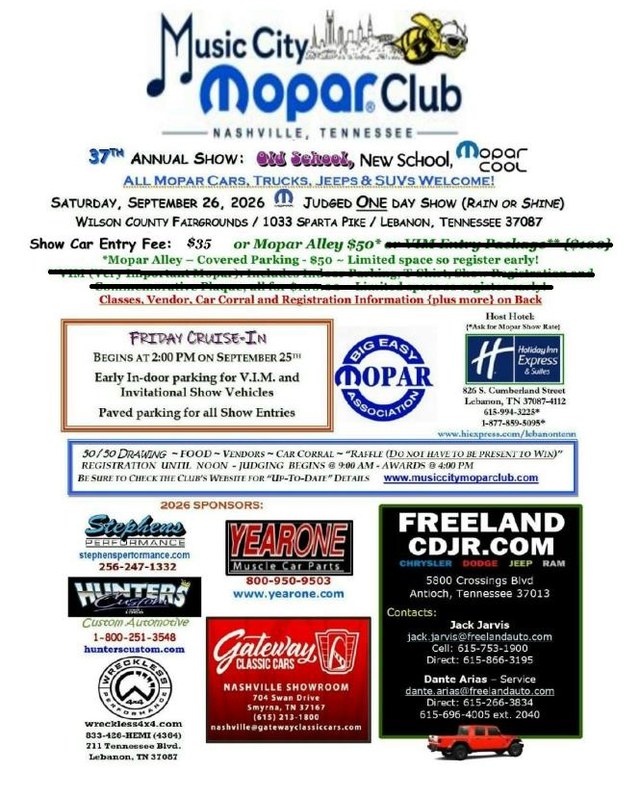 Image for 37th Annual Old School, New School, Mopar Cool