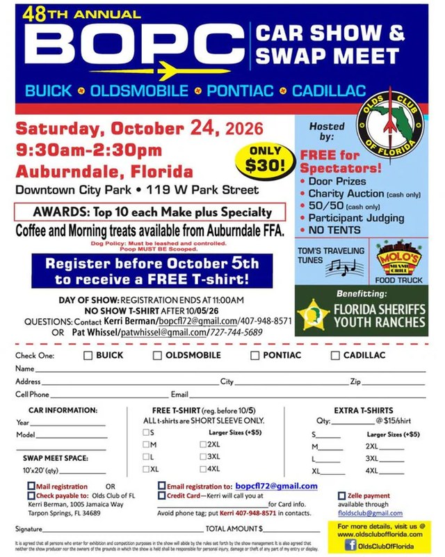 Image for 48th Annual BOPC Car Show and Swap Meet