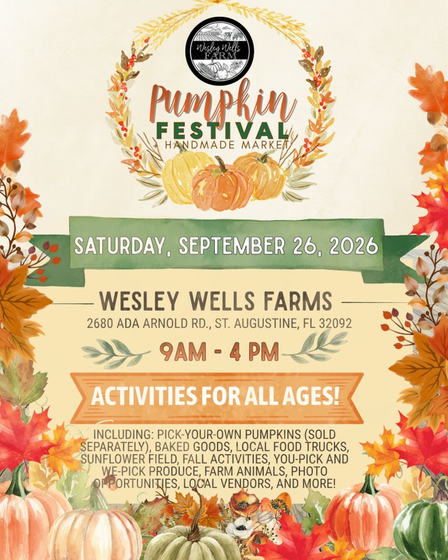 Image for Pumpkin Festival + Handmade Market at Wesley Wells Farms