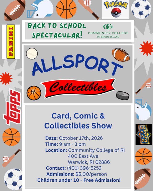 Image for Allsport Collectibles Back To School Spectacular Sports Card and Collectibles Show