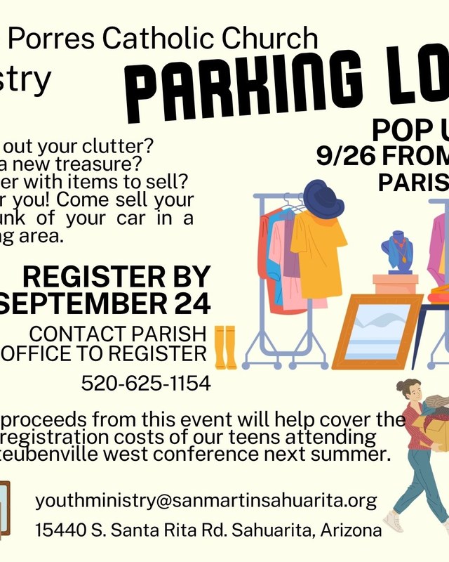 Image for San Martin de Porres Youth Ministry Pop Up Market