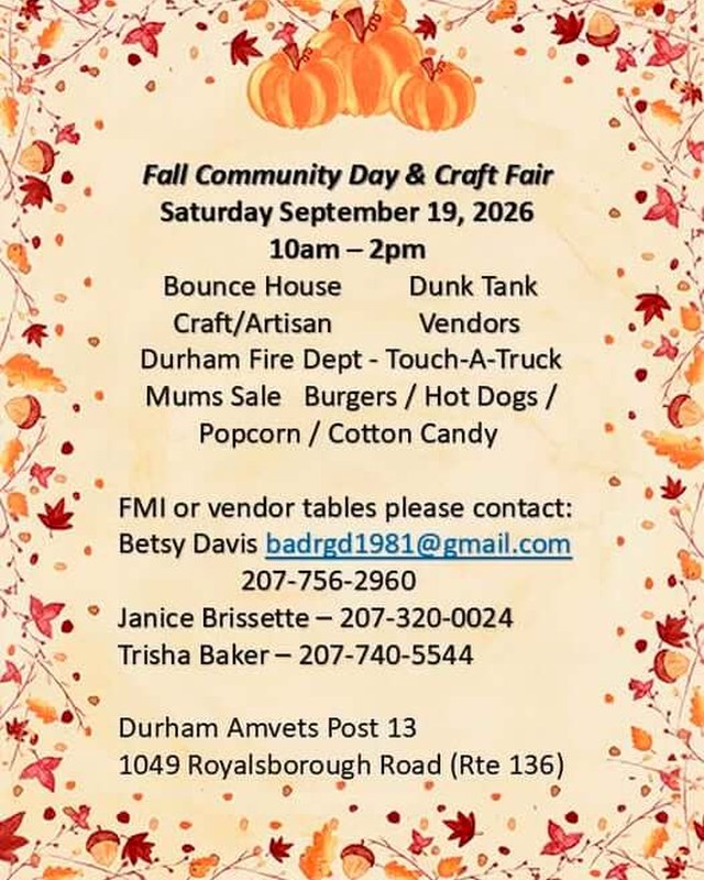 Image for Fall Community Day & Craft Fair
