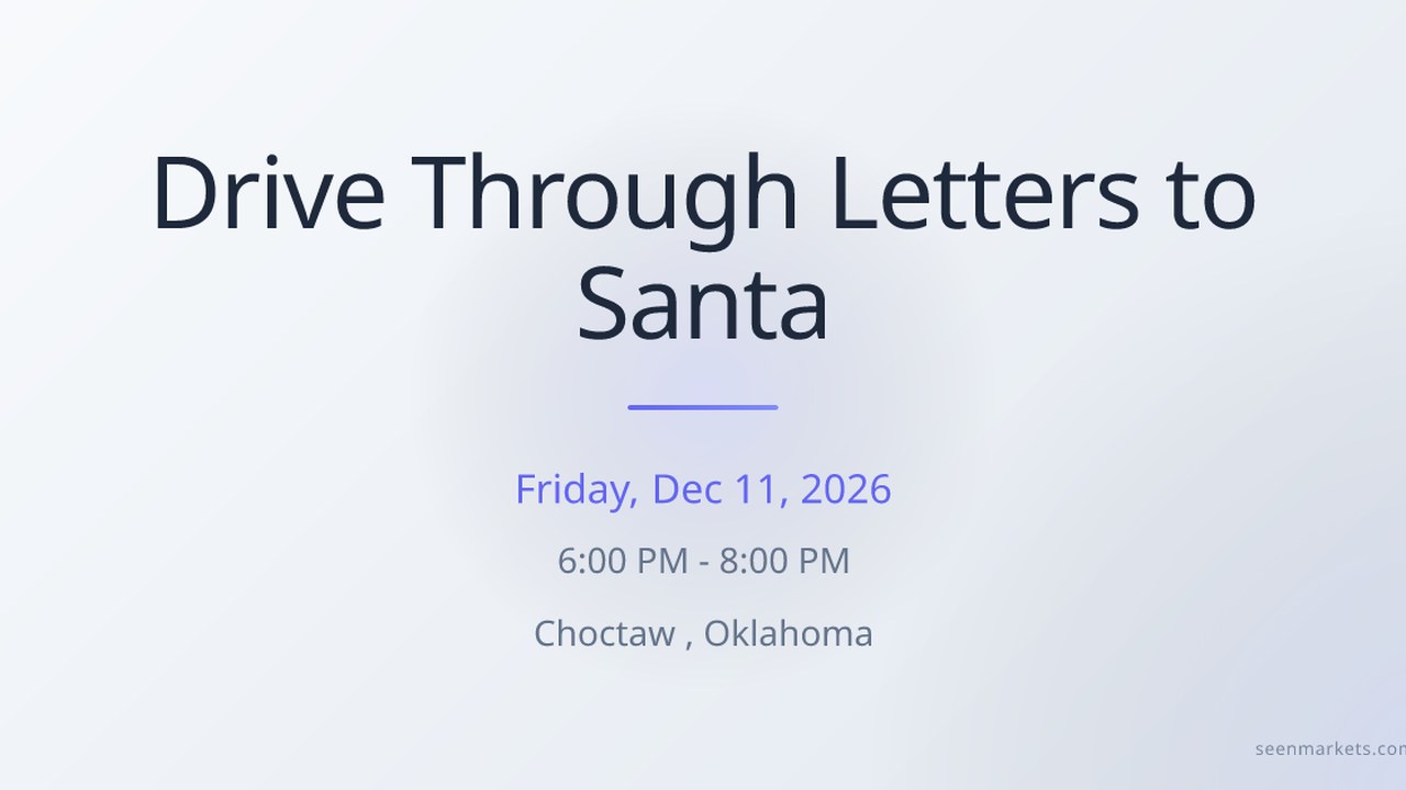 Image for Drive Through Letters to Santa